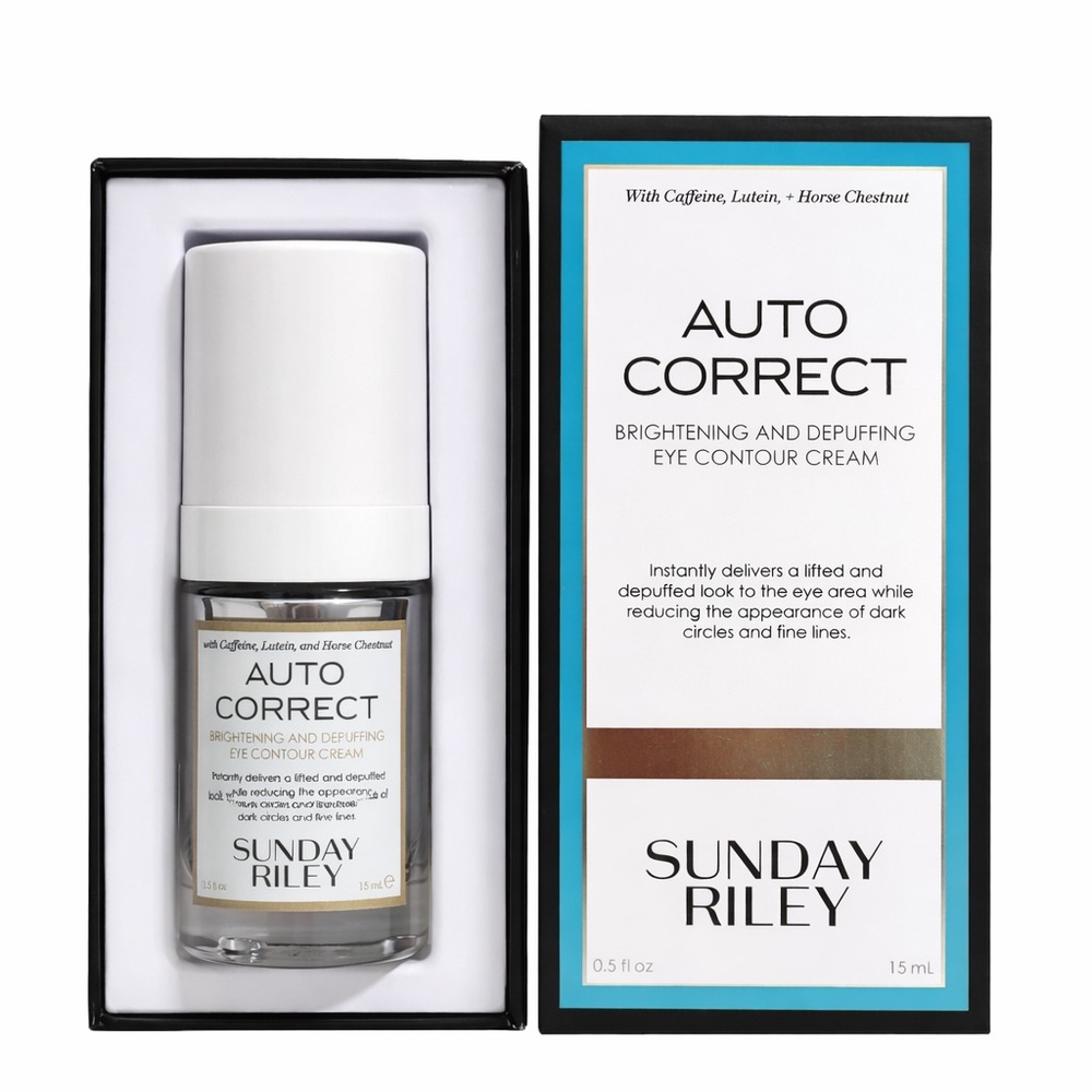 Sunday Riley Auto Correct Eye Cream 0.5oz New – Dark Circles Depuffing